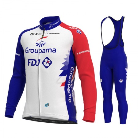 Tenue Maillot M/L + Collant à Bretelles 2021 Groupama-FDJ N001